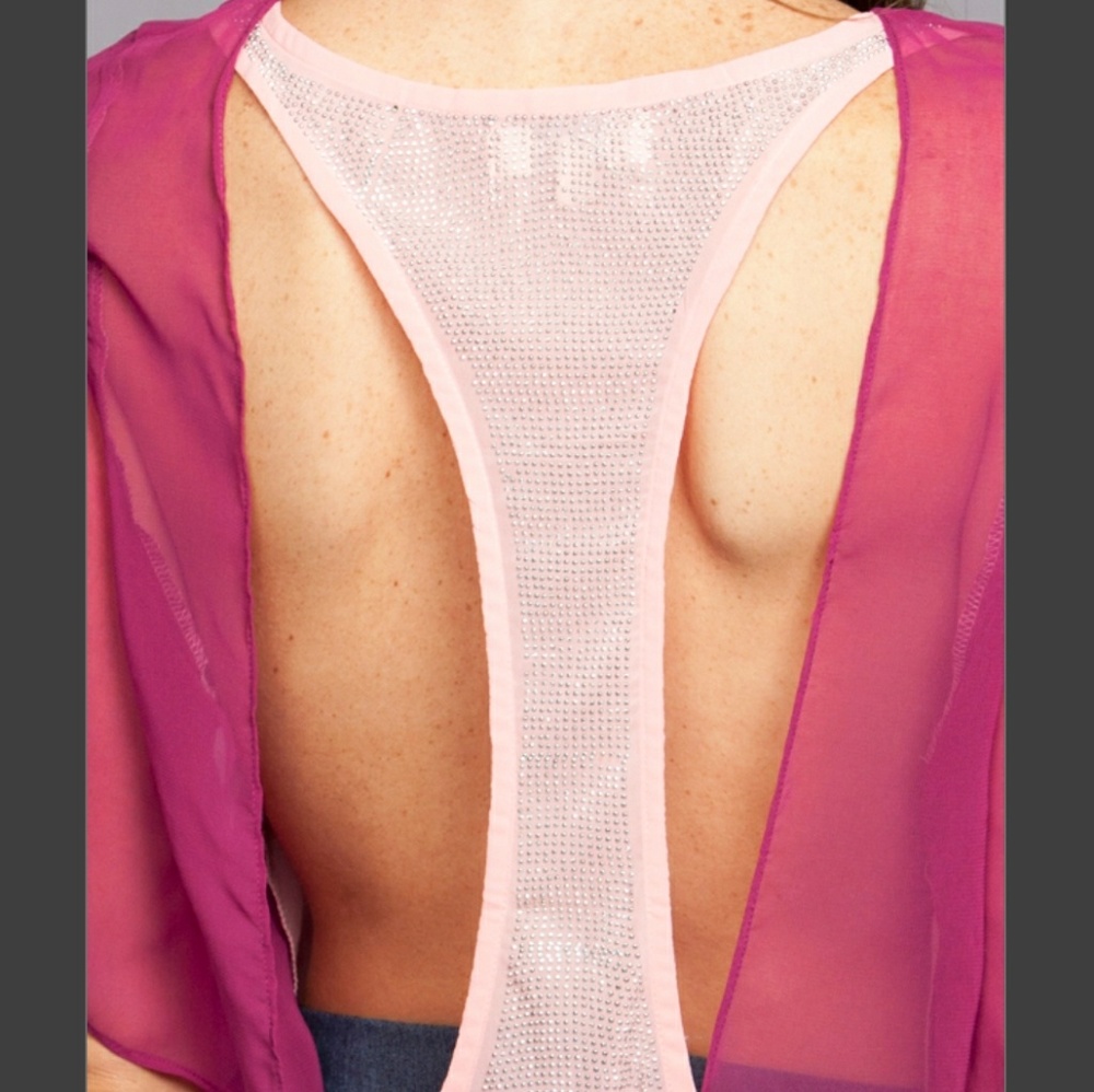 Umgee Open Back Tie Back shirt Top - Picture 4 of 7